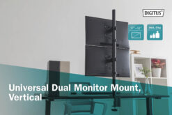 Dubbele verticale monitorbeugel, 2x 32", 2x 8 kg - Afbeelding 8