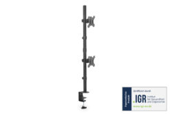 Dubbele verticale monitorbeugel, 2x 32", 2x 8 kg - Afbeelding 7