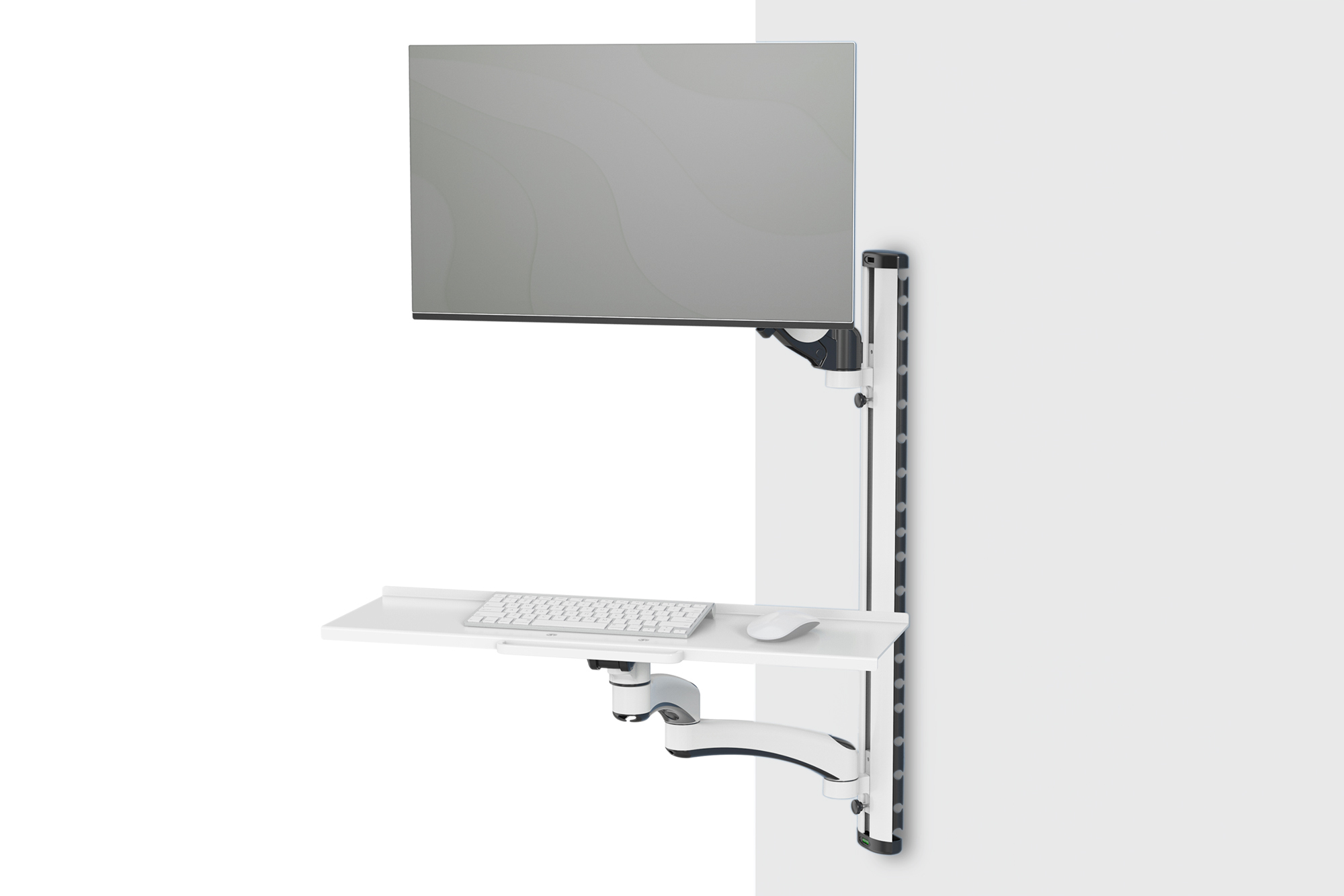 Werkstation (monitor, toetsenbord, muis) Wandmontage - Afbeelding 4