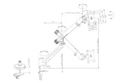 Monitorbeugel met enkel ontwerp, 35", 10 kg - Afbeelding 7