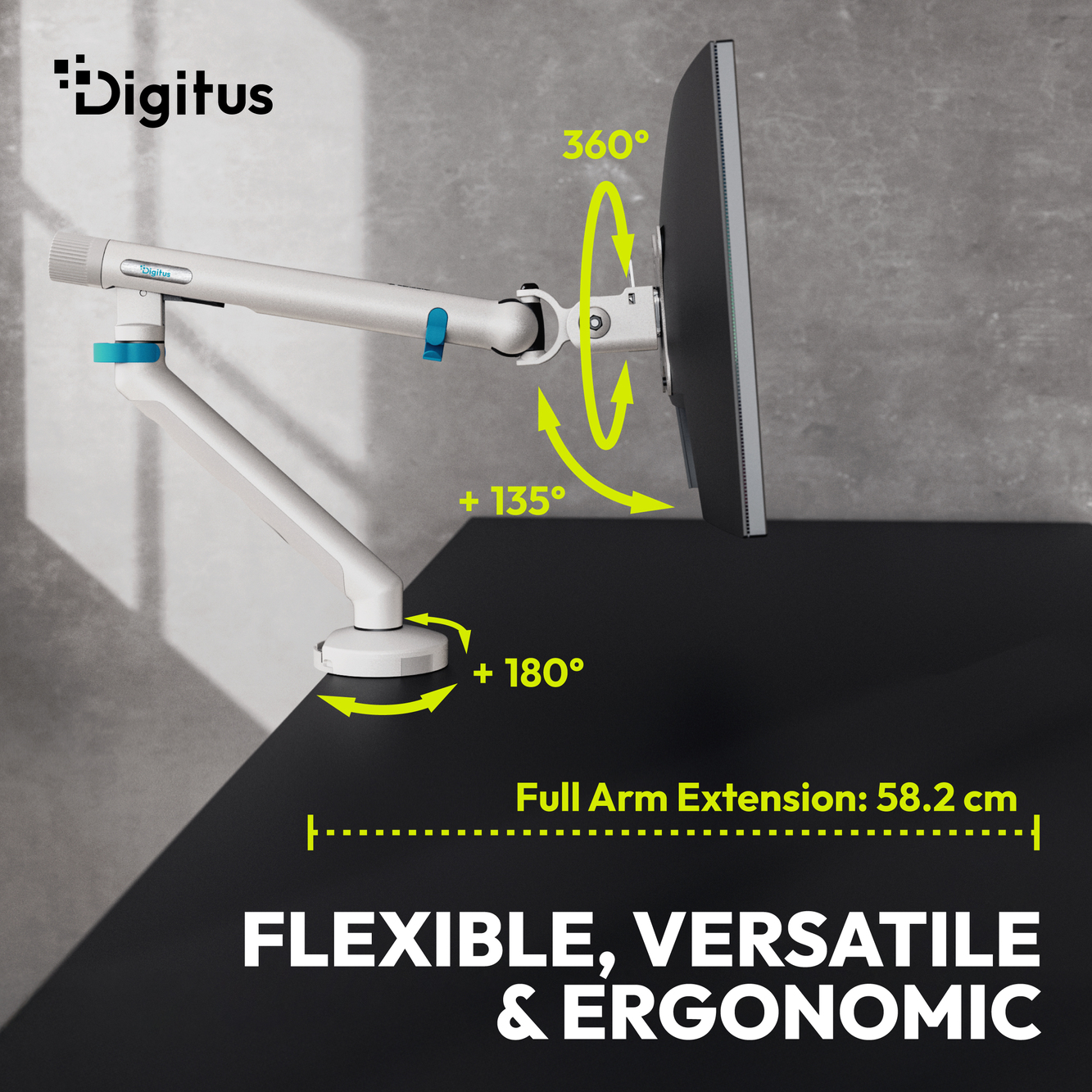Monitorbeugel met enkel ontwerp, 35", 10 kg - Afbeelding 7