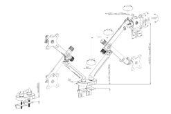 Dubbele ontwerpmonitorbeugel, 2x 35", 2x 10 kg - Afbeelding 7