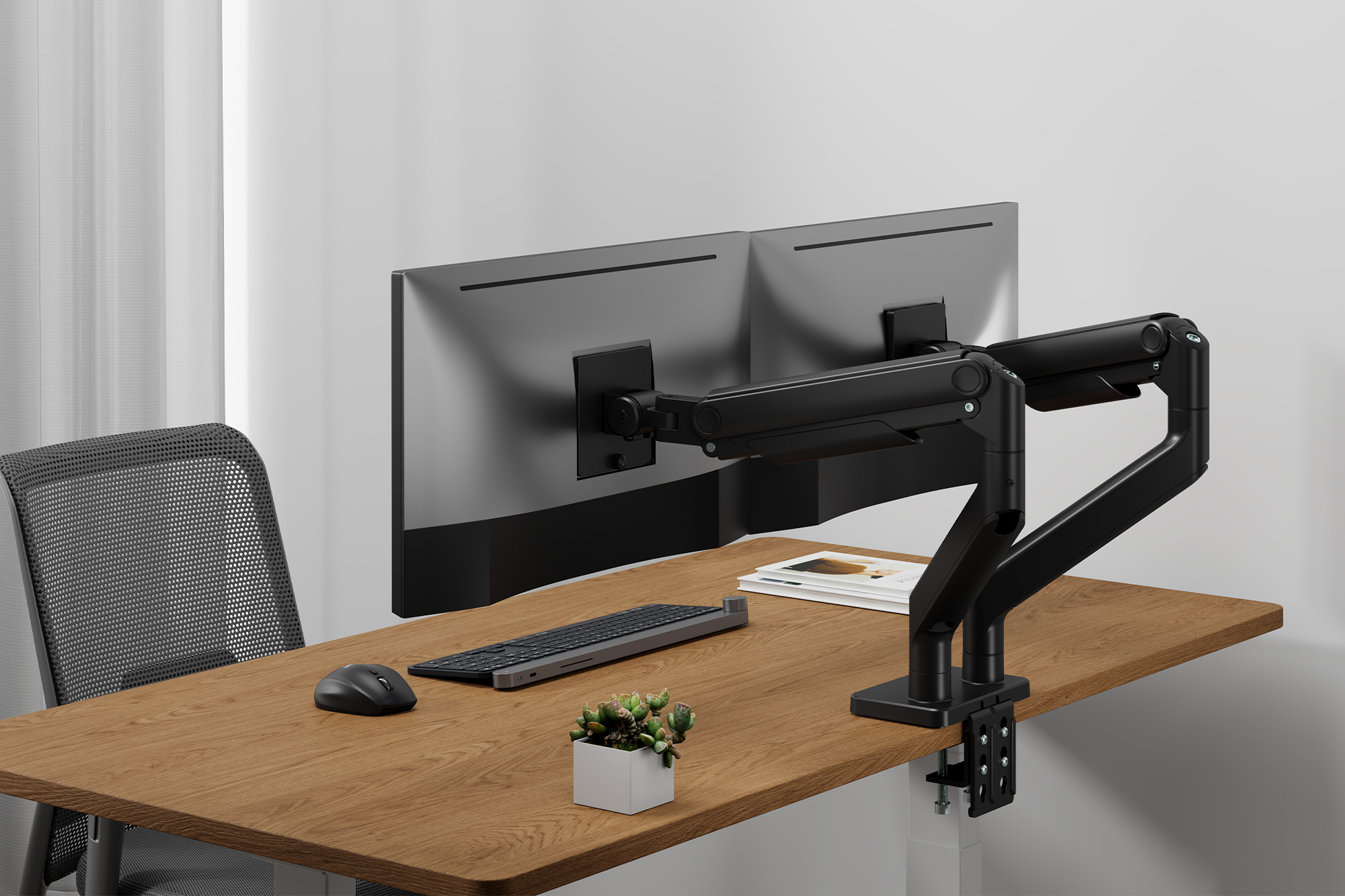Beugel voor twee monitoren, 2x 45", 2x 20 kg - Afbeelding 7
