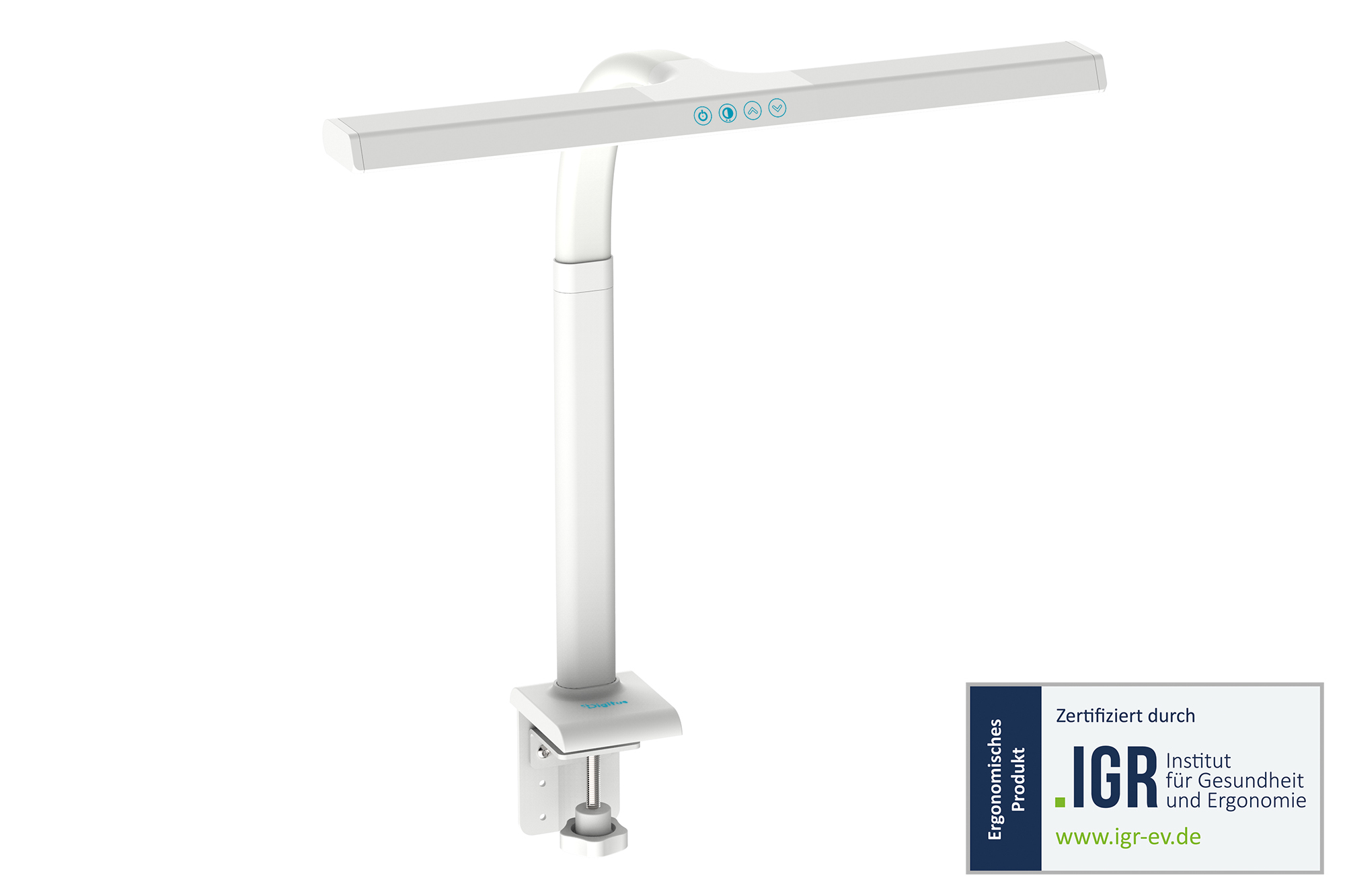 LED-bureaulamp - 50 cm, 1025 lm, 7 W, wit
