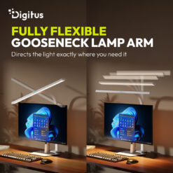 LED-bureaulamp - 80 cm, 2400 lm, 16 W, wit - Afbeelding 4