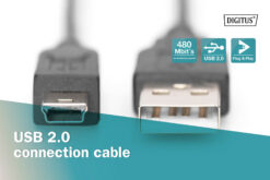 USB-A - Mini-B-verbindingskabel, 1m - Afbeelding 5