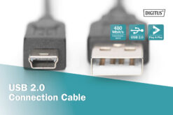 USB-A - Mini-B-aansluitkabel, 3m - Afbeelding 4