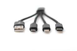 Alternative view of 3-in-1 USB-oplaadkabel, 0,15 m