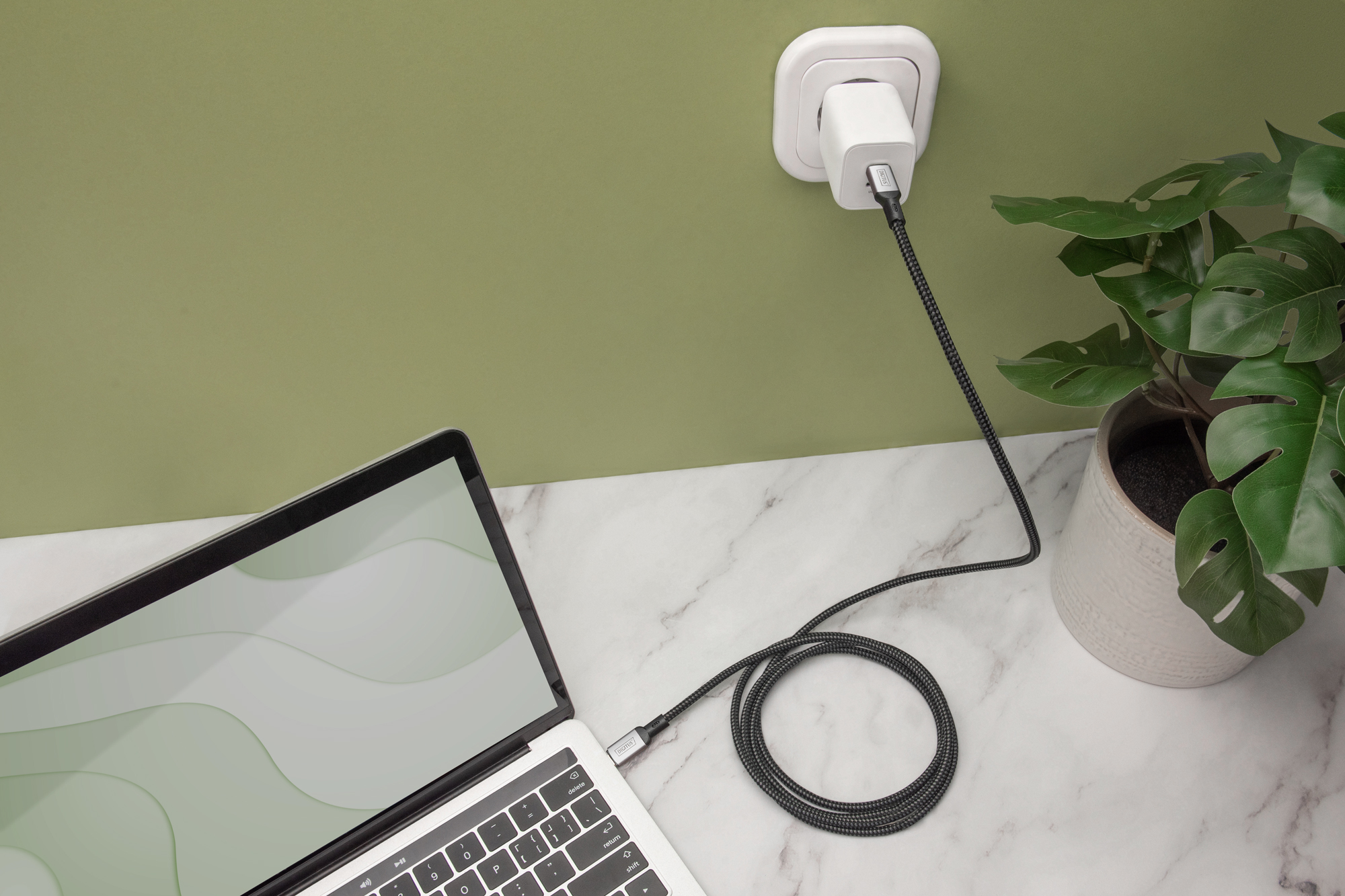 USB-C 4 Gen2- USB-C-verbindingskabel, 3m - Afbeelding 4