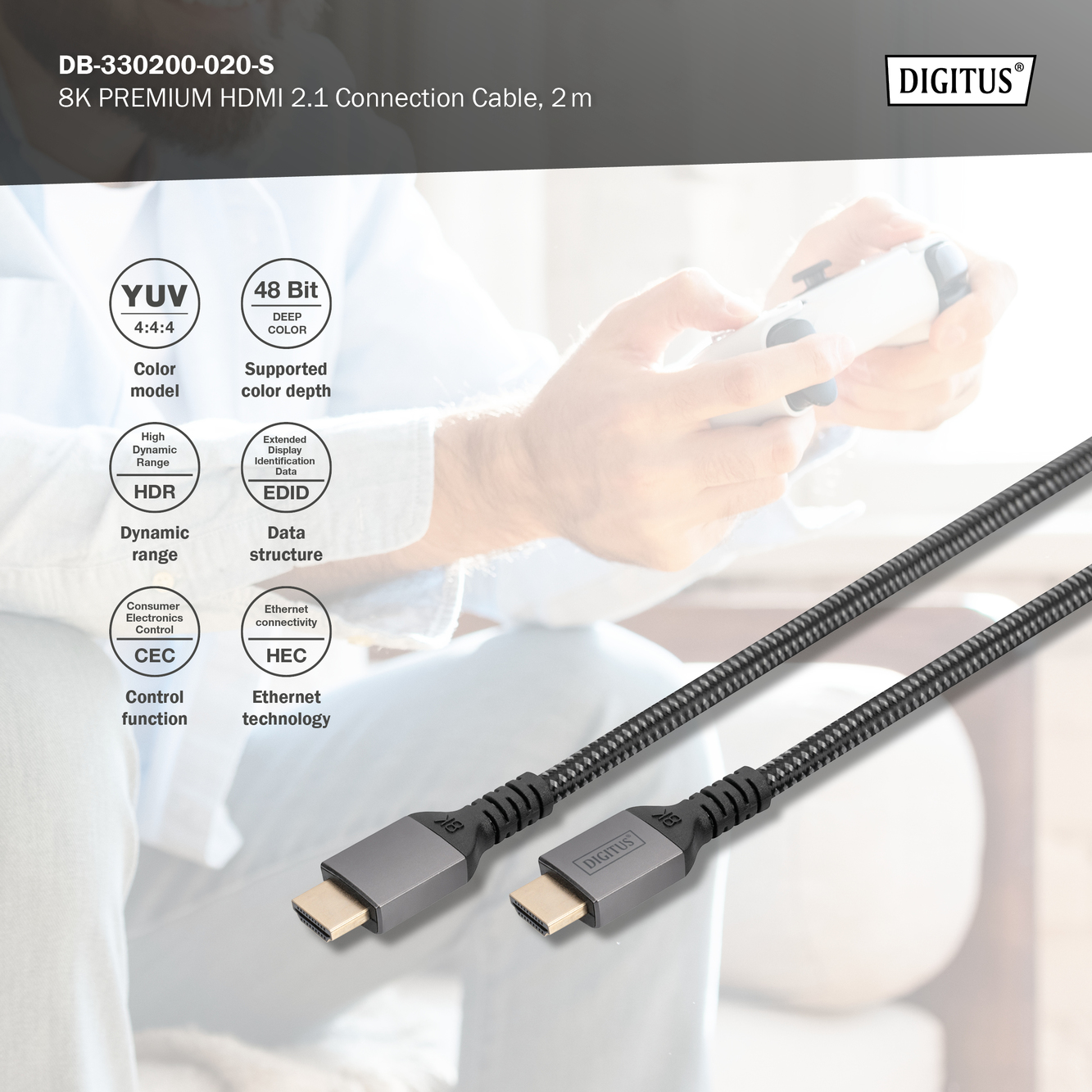 8K HDMI ultra highspeed aansluitkabel - Afbeelding 5