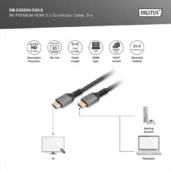 8K HDMI ultra highspeed aansluitkabel - Afbeelding 4