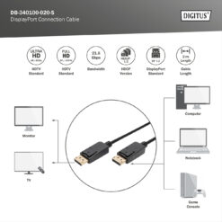 DisplayPort-aansluitkabel, 2m - Afbeelding 4