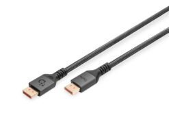 16K DisplayPort-verbindingskabel, versie 2.1, 2m, 80G, zwart