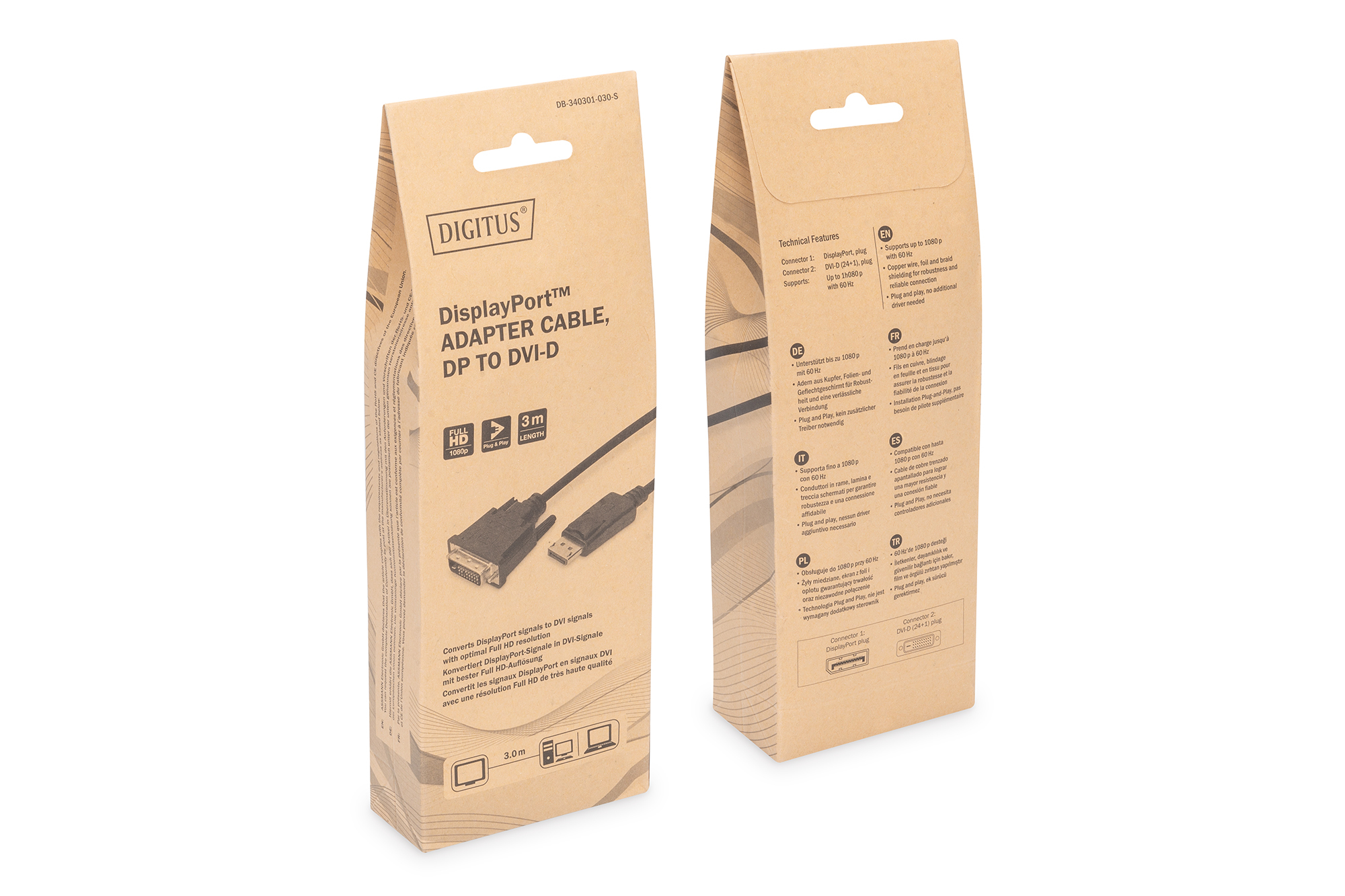 DisplayPort-adapterkabel, DP naar DVI-D - Afbeelding 5
