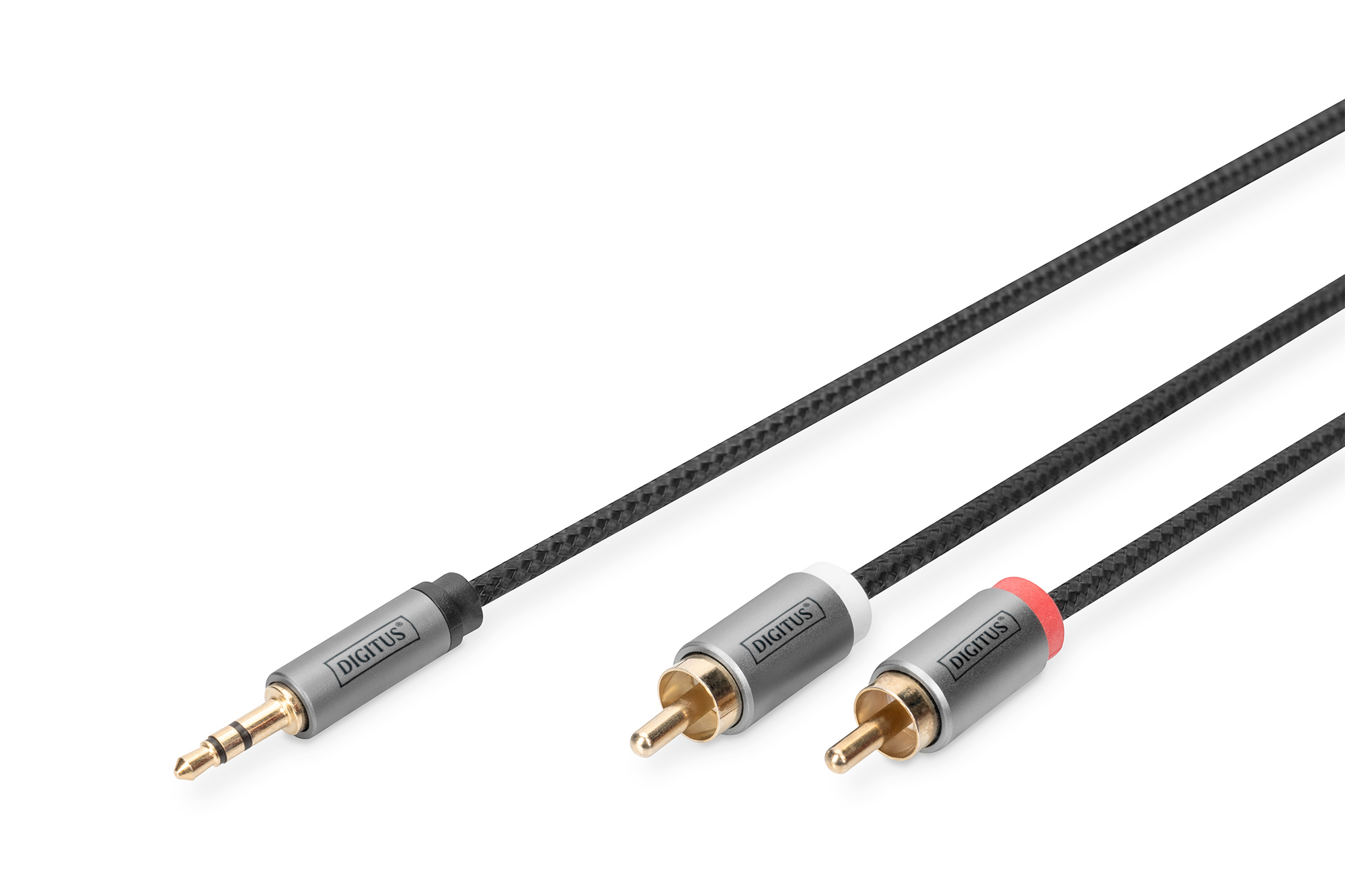 Audioadapterkabel, 3,5 mm jackplug naar cinch