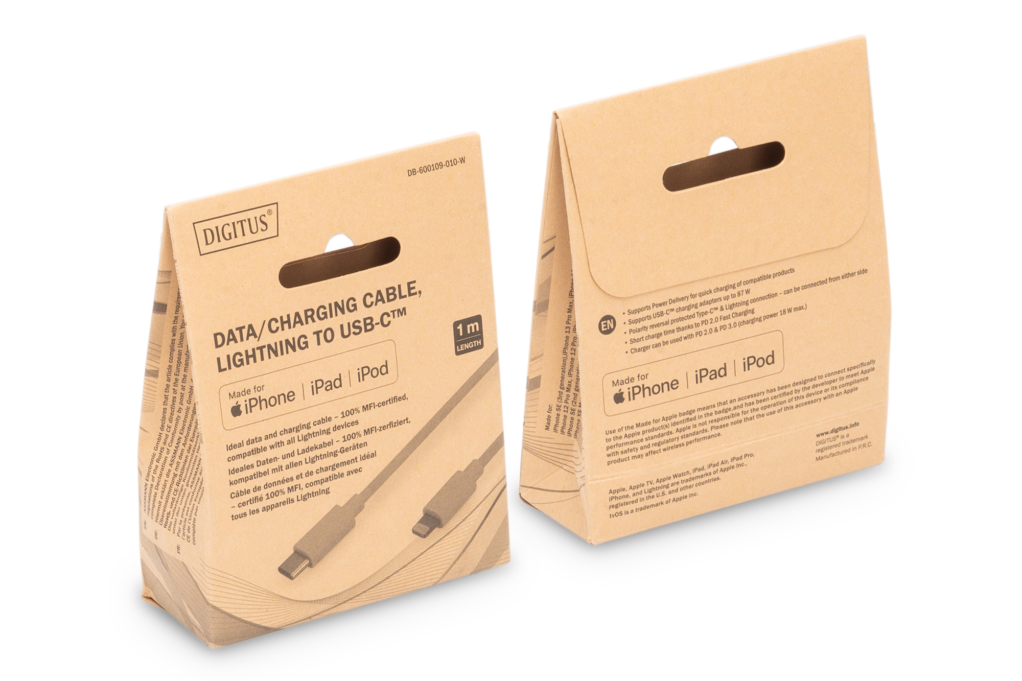 USB-C - Lightning data-/oplaadkabel, MFI-gecertificeerd, 1m - Afbeelding 7