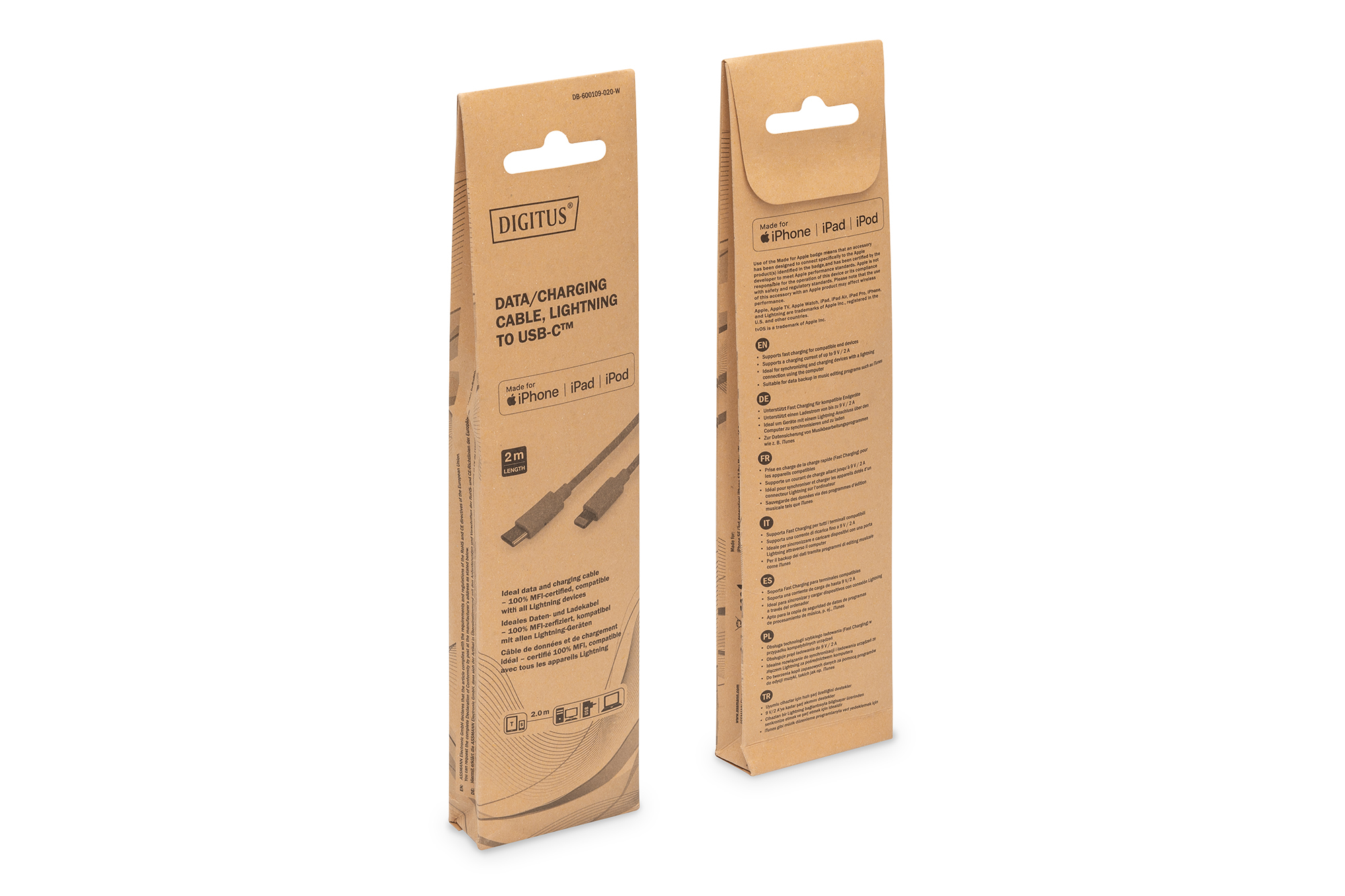USB-C - Lightning data-/oplaadkabel, MFI-gecertificeerd, 2m - Afbeelding 7