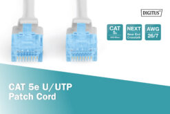 CAT 5e U/UTP-patchkabel, 0,25 m, grijs - Afbeelding 3