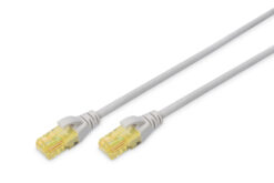 CAT 6A U/UTP-patchkabel, 1 m, grijs