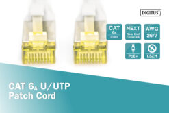CAT 6A U/UTP-patchkabel, 10 m, grijs - Afbeelding 3