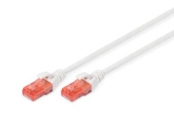 CAT 6 U/UTP-patchkabel, 0,25 m, wit, LSZH