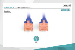 Alternative view of CAT 6 U/UTP-patchkabel, 0,5 m, blauw, LSZH
