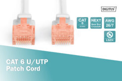 CAT 6 U/UTP-patchkabel, 0,5 m, grijs, LSZH - Afbeelding 4