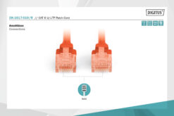 Alternative view of CAT 6 U/UTP-patchkabel, 1 m, rood, LSZH