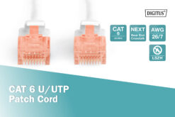 Alternative view of CAT 6 U/UTP-patchkabel, 5 m, wit, LSZH