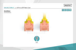 Alternative view of CAT 6 U/UTP-patchkabel, 5 m, geel, LSZH