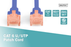 CAT 6 U/UTP-patchkabel, 10 m, blauw, LSZH - Afbeelding 4