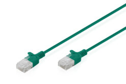 CAT 6 U-UTP Slim patchkabel, 0,5 m, groen