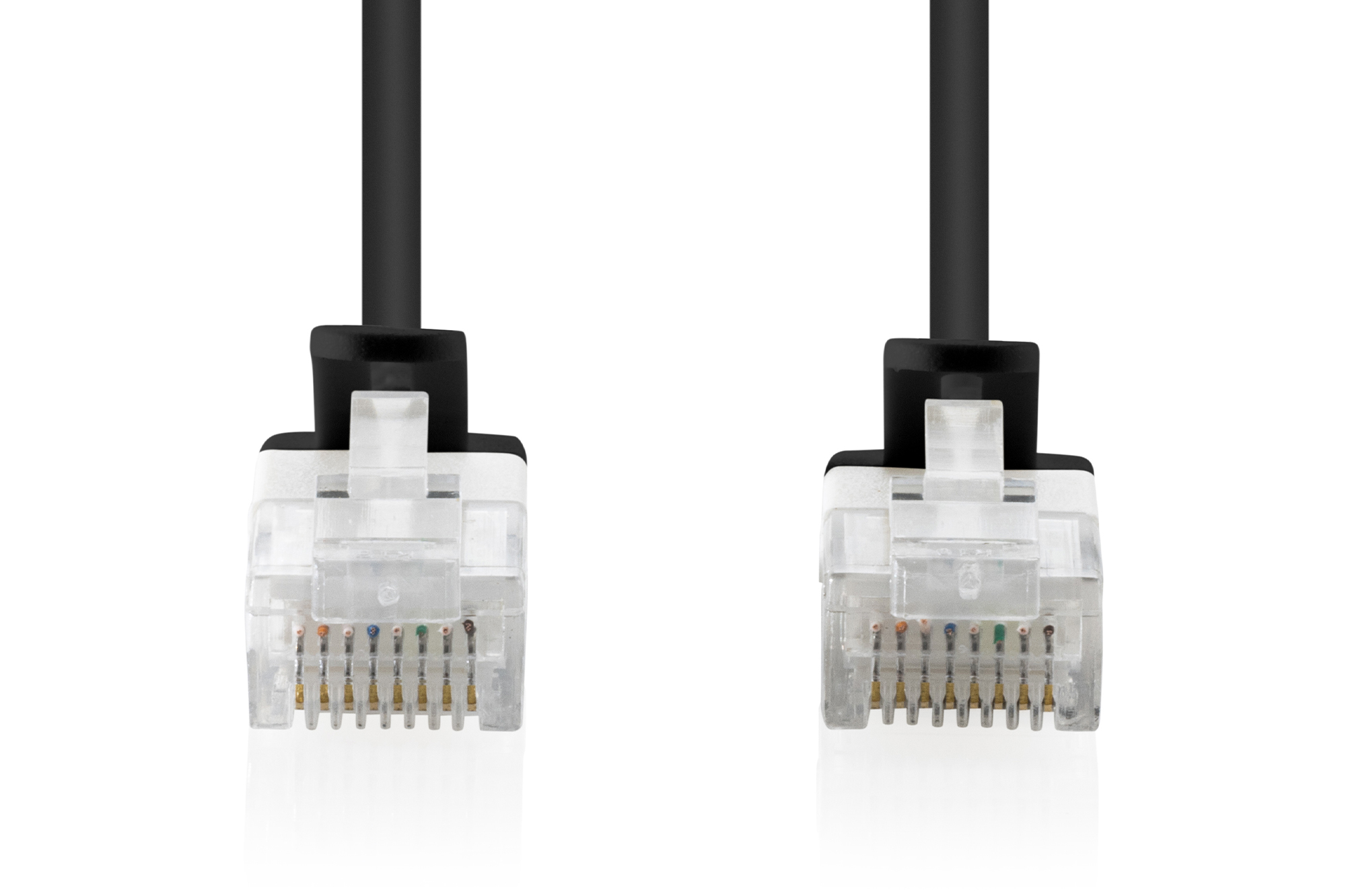 CAT 6 U-UTP Slim patchkabel, 1 m, zwart - Afbeelding 2