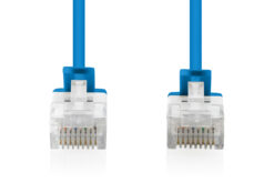 Alternative view of CAT 6 U-UTP Slim patchkabel, 1,5 m, blauw, 10 stuks