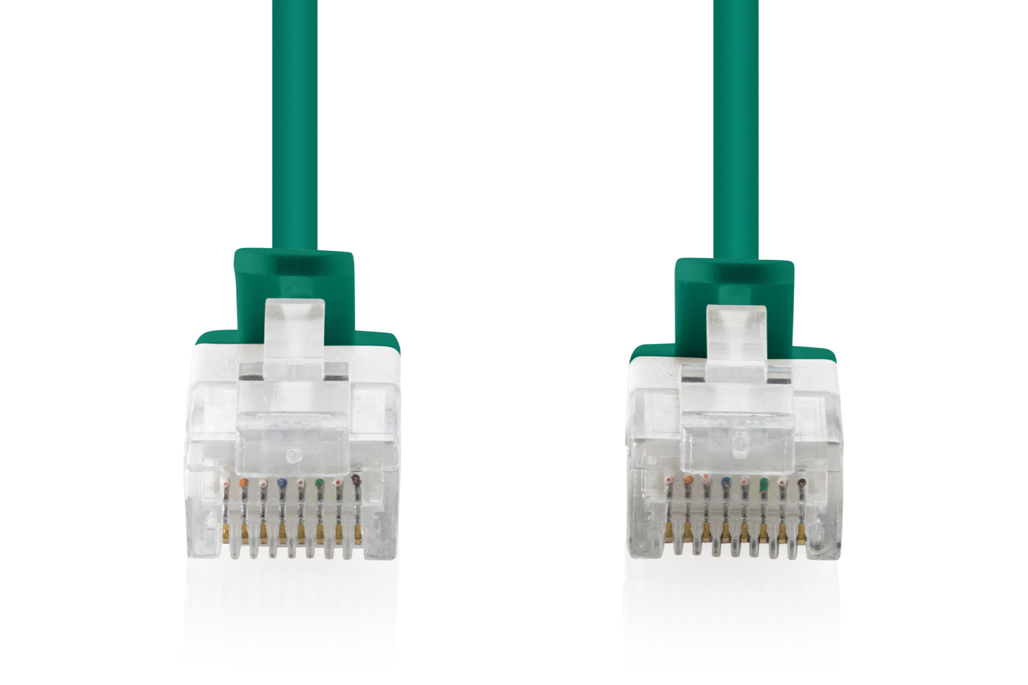 CAT 6 U-UTP Slim patchkabel, 2 m, groen, 10 stuks - Afbeelding 2