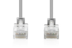 Alternative view of CAT 6 U-UTP Slim patchkabel, 5 m, grijs, 10 stuks
