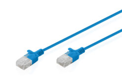 CAT 6 U-UTP Slim patchkabel, 5 m, blauw
