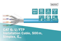 CAT 6A U-FTP gevlochten paar installatiekabel - Afbeelding 3