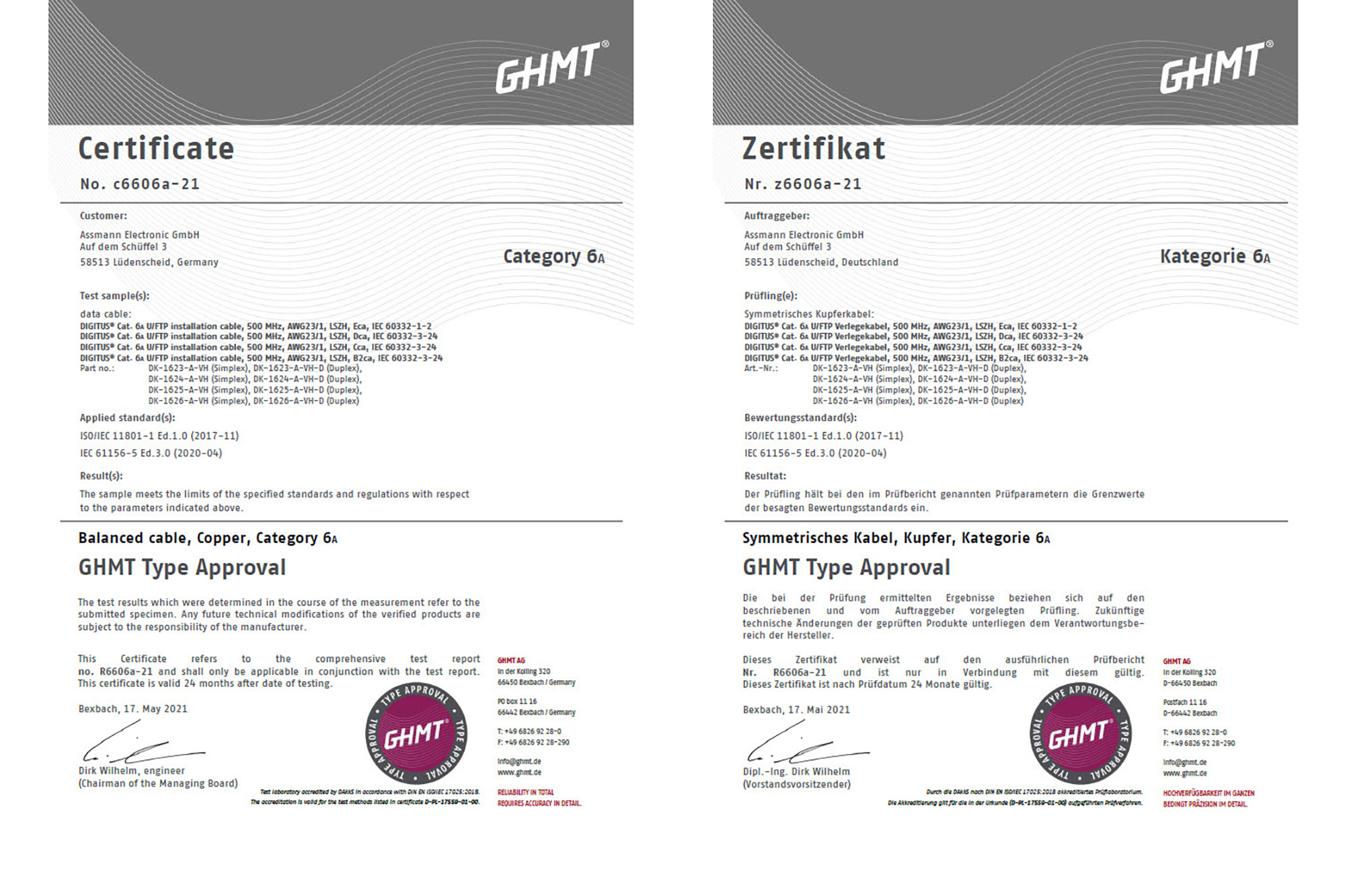 CAT 6A U-FTP gevlochten paar installatiekabel - Afbeelding 7