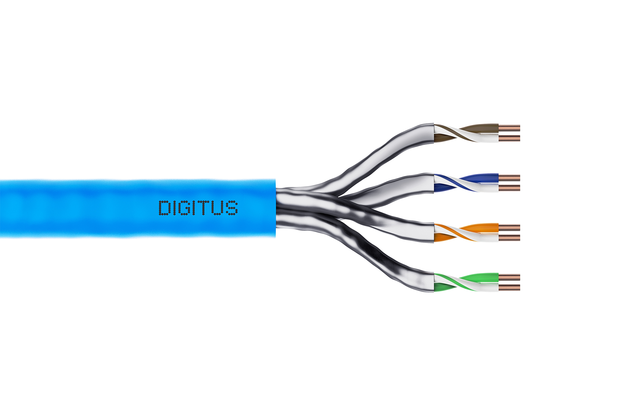 CAT 6A U/FTP datakabel - installatiekabel, 500 m, simplex, Dca