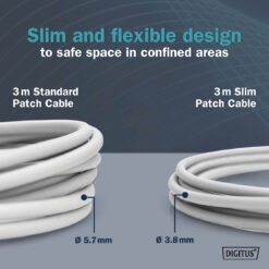 CAT 6A F-FTP Slim patchkabel, 0,5m, grijs, 10 stuks - Afbeelding 6