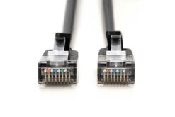 Alternative view of CAT 6A F-FTP Slim patchkabel, 0,5m, zwart, 10 stuks