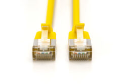 Alternative view of CAT 6A F-FTP Slim patchkabel, 0,5m, geel, 10 stuks