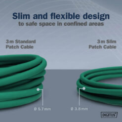 CAT 6A F-FTP Slim patchkabel, 1,5 m, groen, 10 stuks - Afbeelding 6