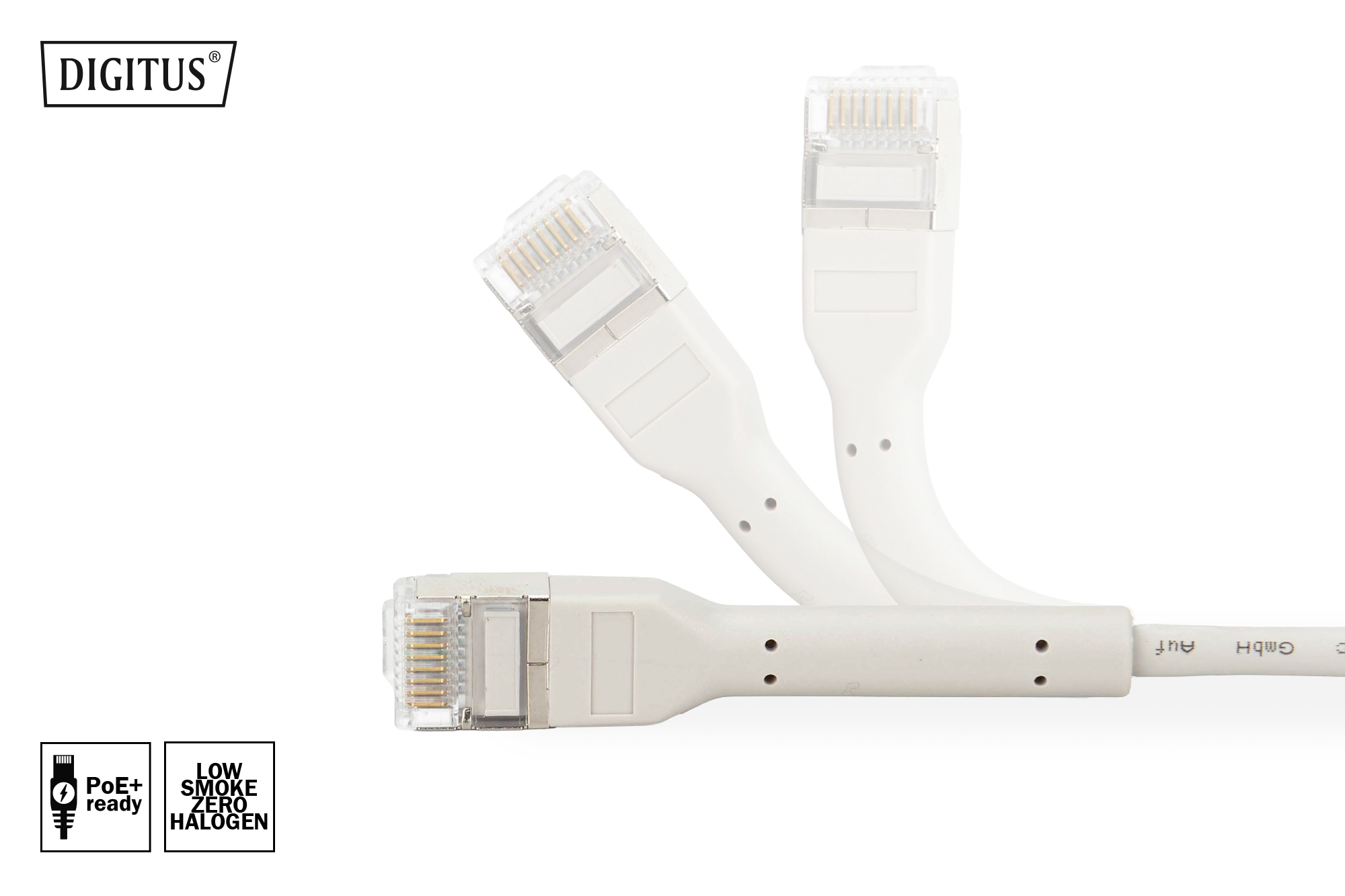 CAT 6A F-FTP haakse patchkabel, koper, 2 m, grijs - Afbeelding 5