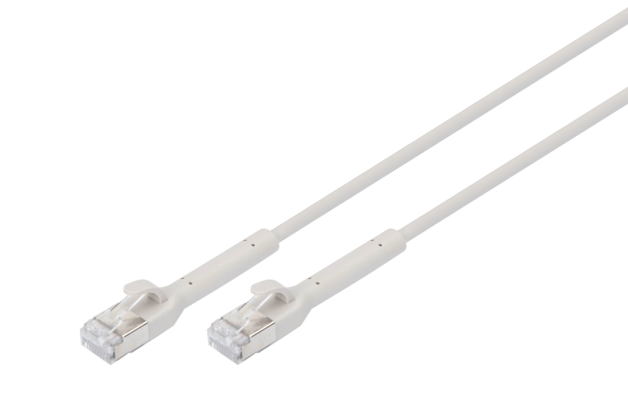 CAT 6A F-FTP haakse patchkabel, koper, 2 m, grijs