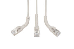 Alternative view of CAT 6A F-FTP haakse patchkabel, koper, 3 m, grijs, 10 stuks