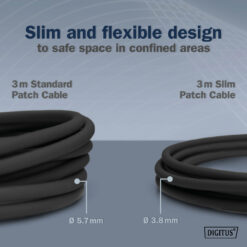 CAT 6A F-FTP Slim patchkabel, 3 m, zwart, 10 stuks - Afbeelding 6