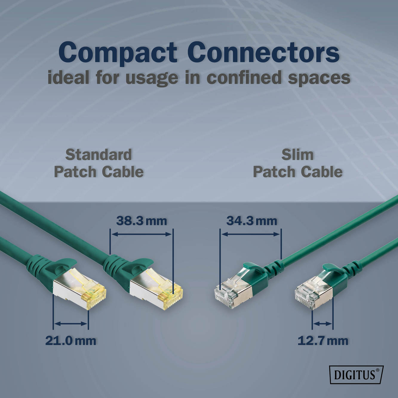 CAT 6A F-FTP Slim patchkabel, 3m, groen - Afbeelding 5