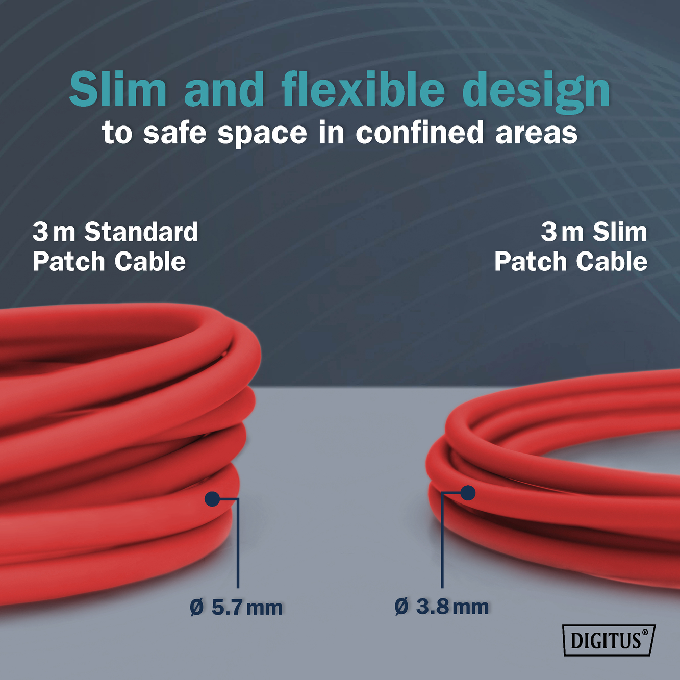 CAT 6A F-FTP Slim patchkabel, 3m, rood - Afbeelding 6